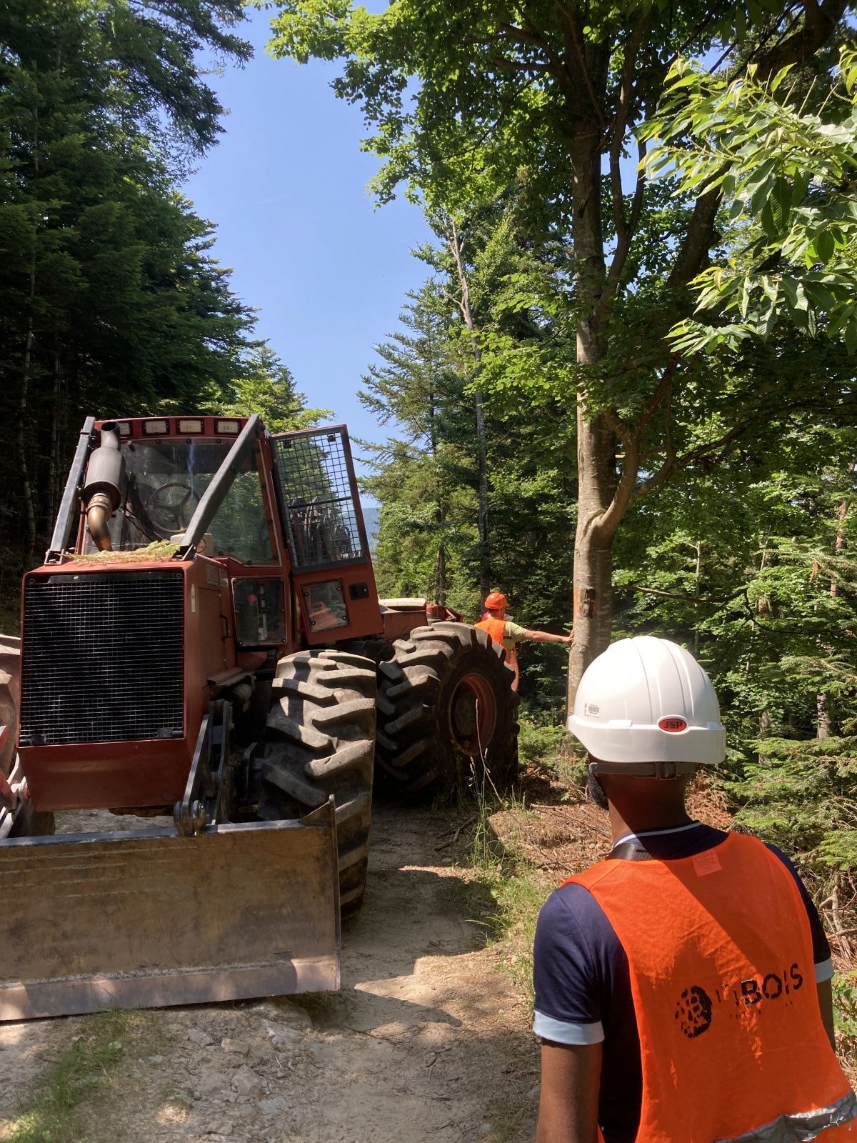 Visite du chantier en cours avec Mr Granjon