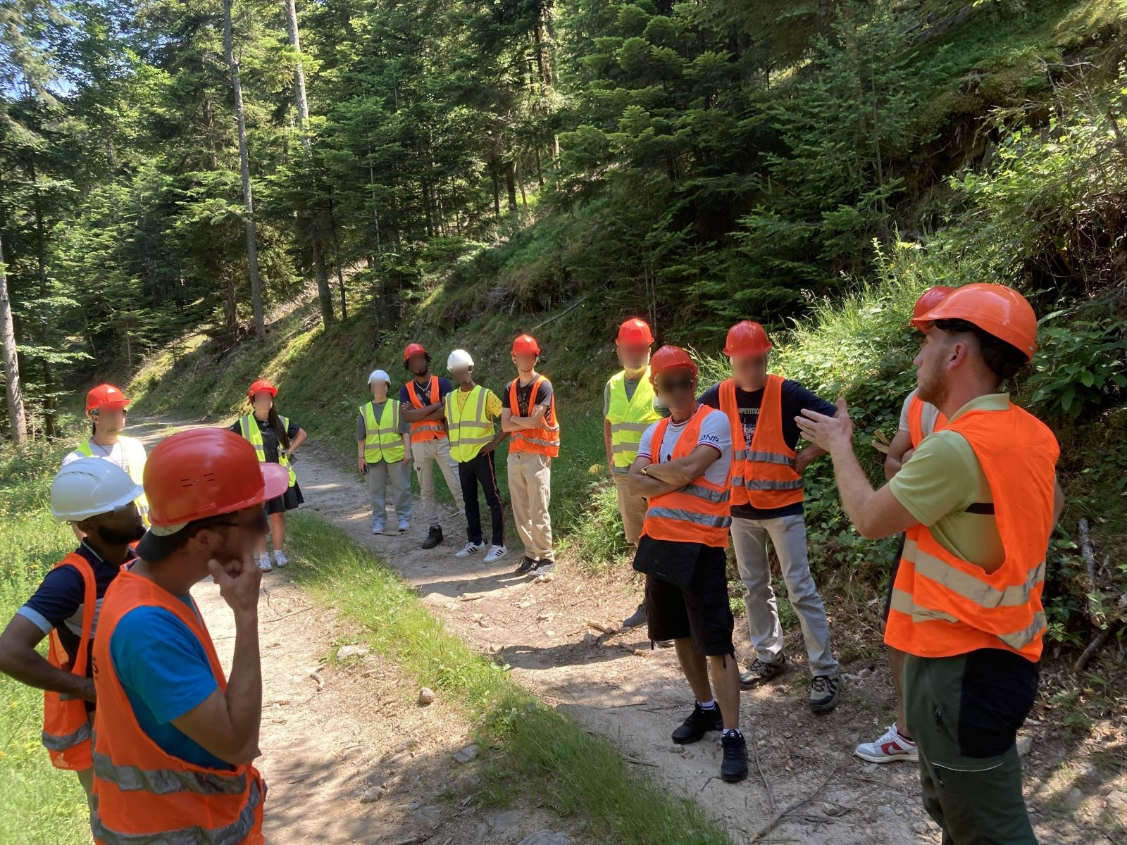 Visite du chantier en cours avec Mr Petit