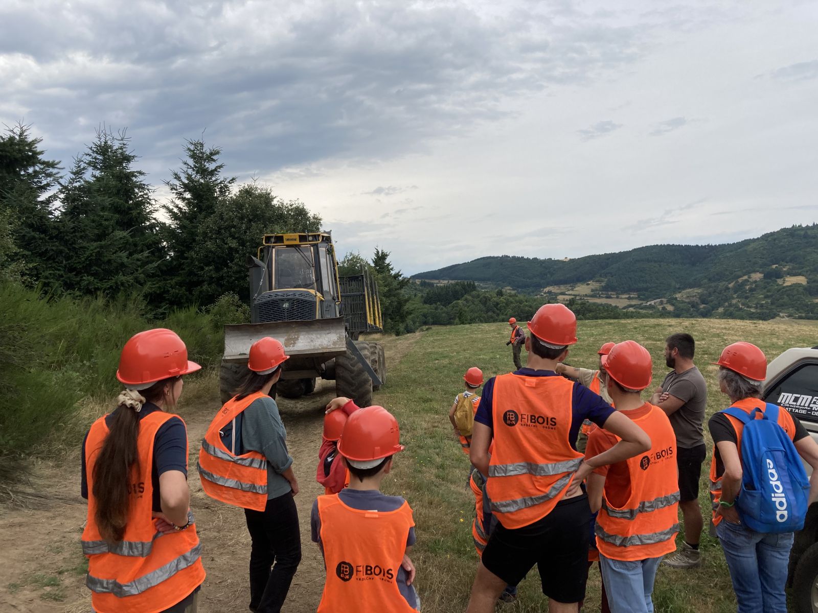 Chantier en forêt privée à Saint-Félicien