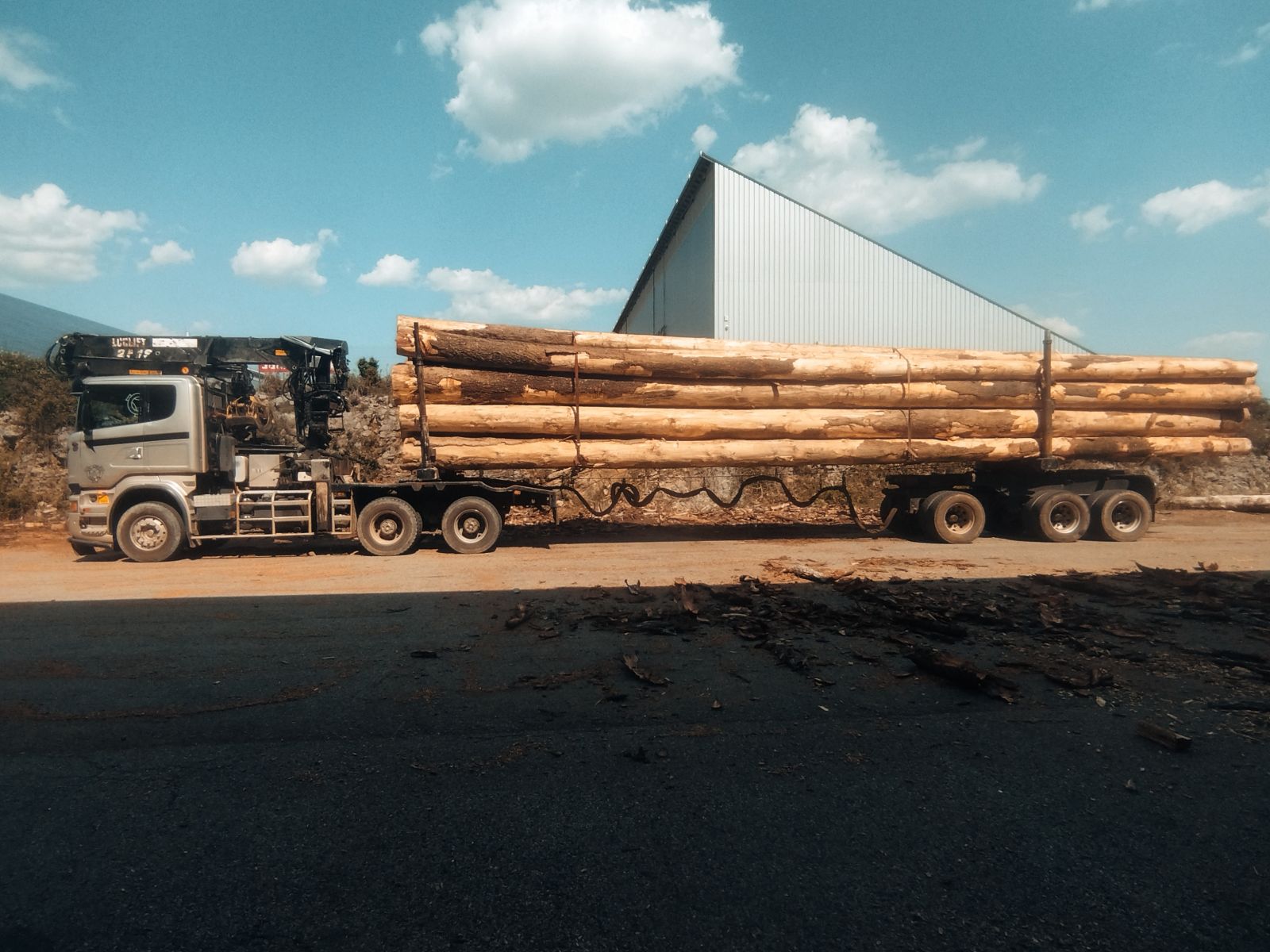 Transport de bois d'oeuvre